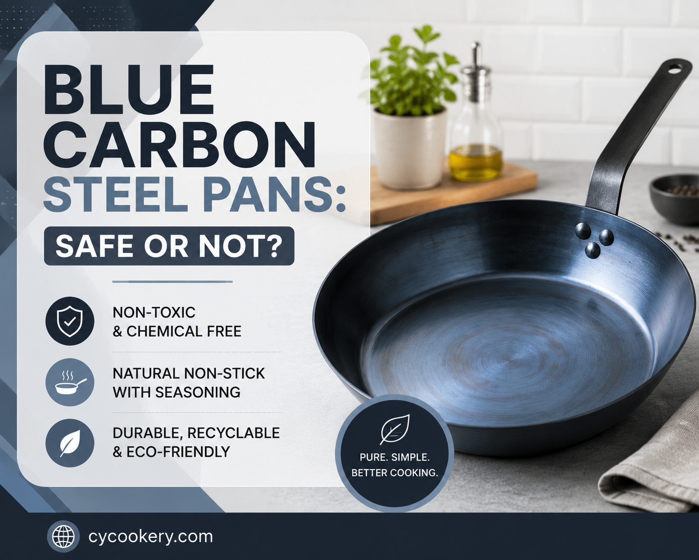 are blue carbon steel pans safe