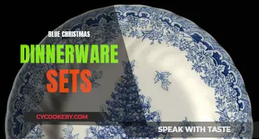 Festive Flair: Elevating the Holiday Table with Blue Christmas Dinnerware Sets