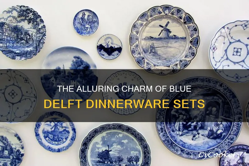 blue delft dinnerware sets