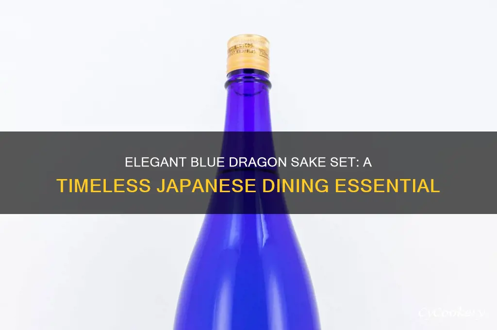 blue dragon sake set