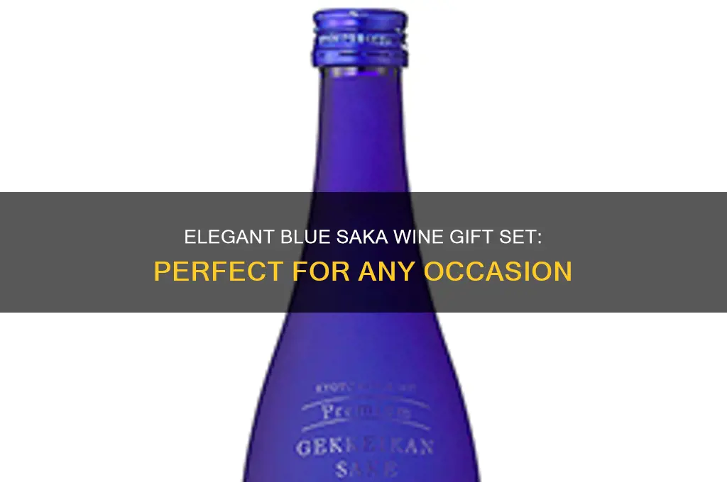 blue saka wine gift set