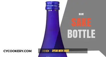 Elegant Blue Sake Bottle: A Unique Twist on Traditional Japanese Design
