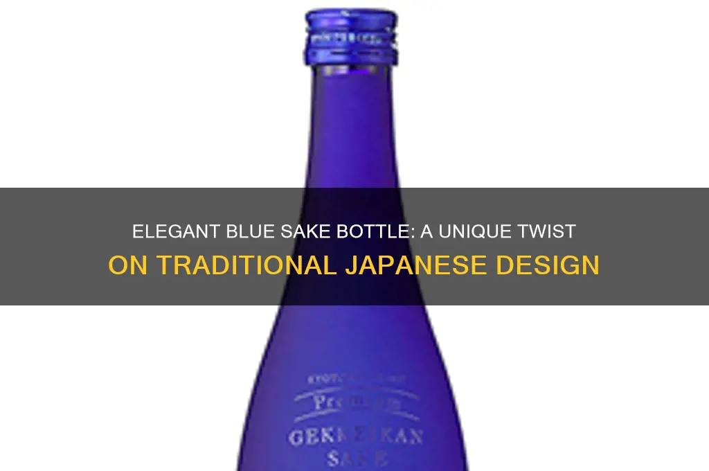 blue sake bottle