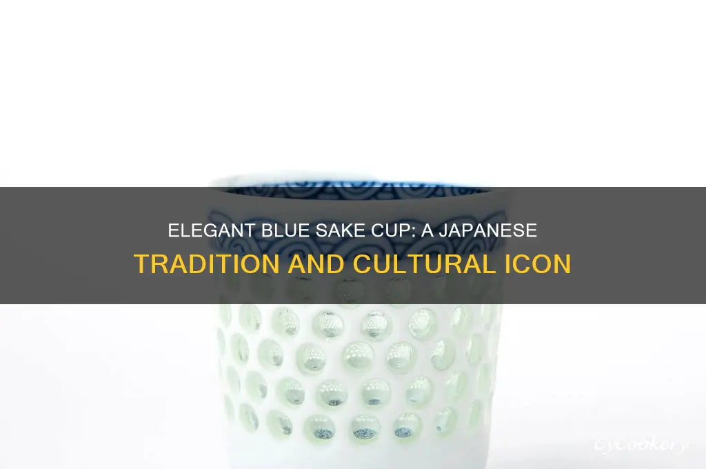 blue sake cup japan