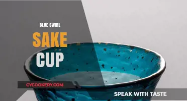 Elegant Blue Swirl Sake Cup: A Japanese Tradition Meets Modern Artistry