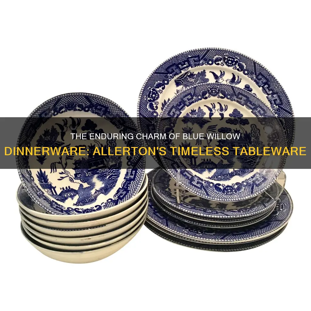 blue willow dinnerware sets allertons