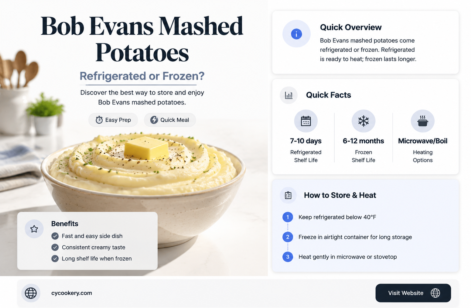 are bob evans mashed potatoes refrigerated or frozen