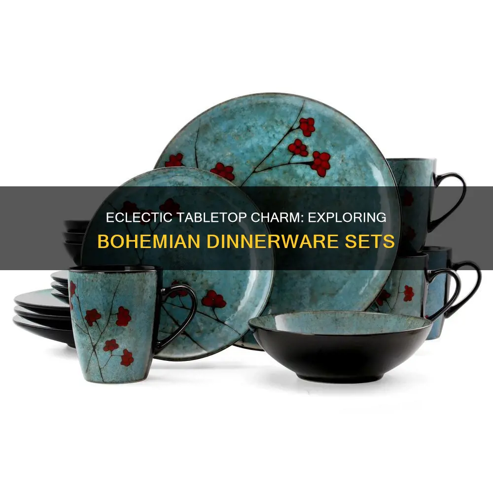 bohemian dinnerware sets