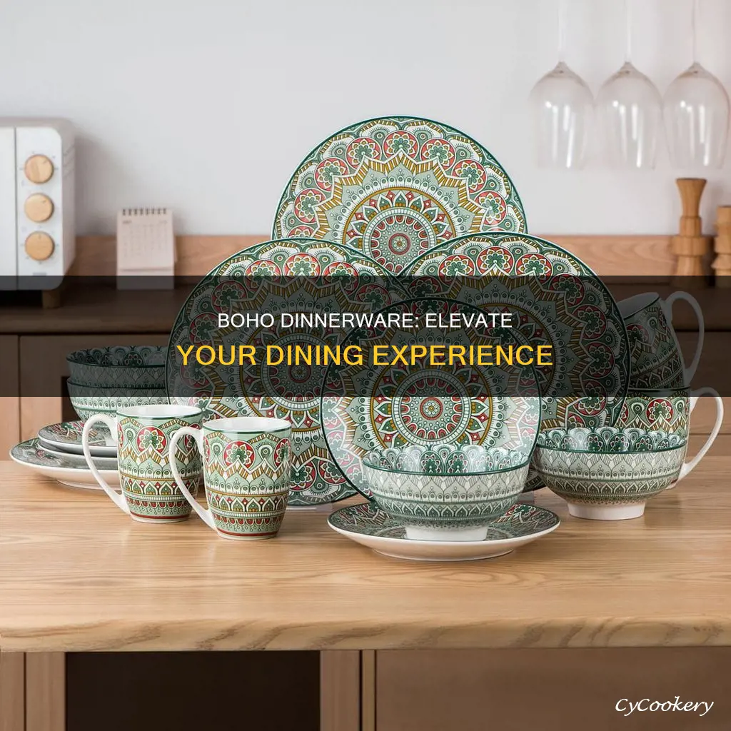 boho dinnerware set