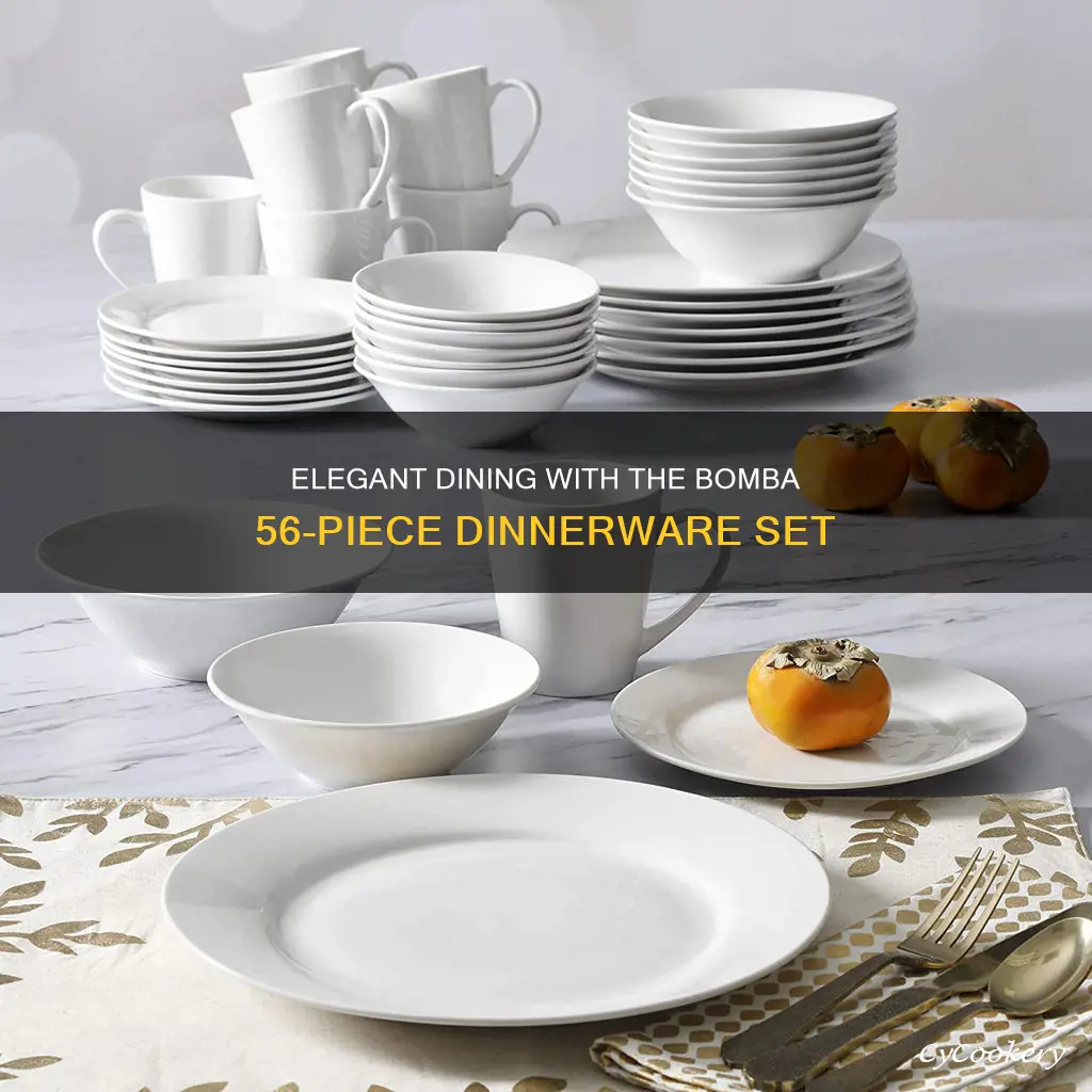 bomba 56 piece dinnerware set