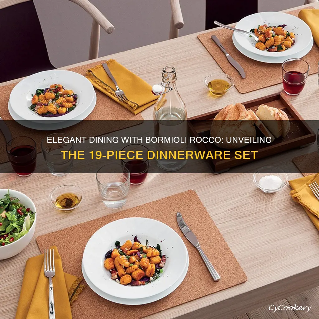 bormioli rocco 19 piece dinnerware set