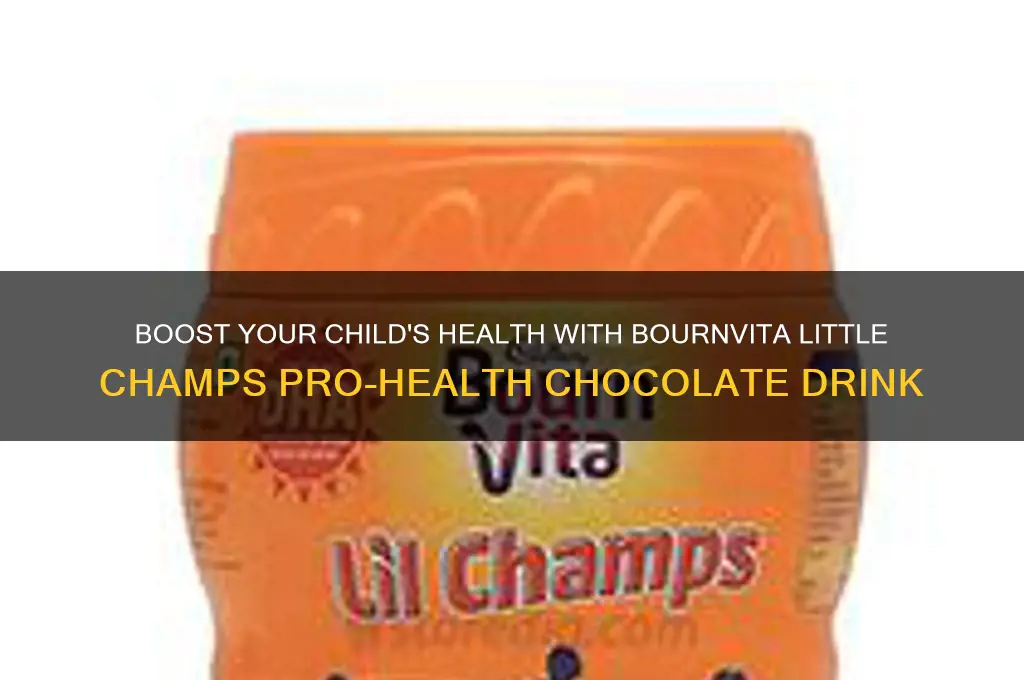 bournvita little champs pro-health chocolate drink 500 gm jar
