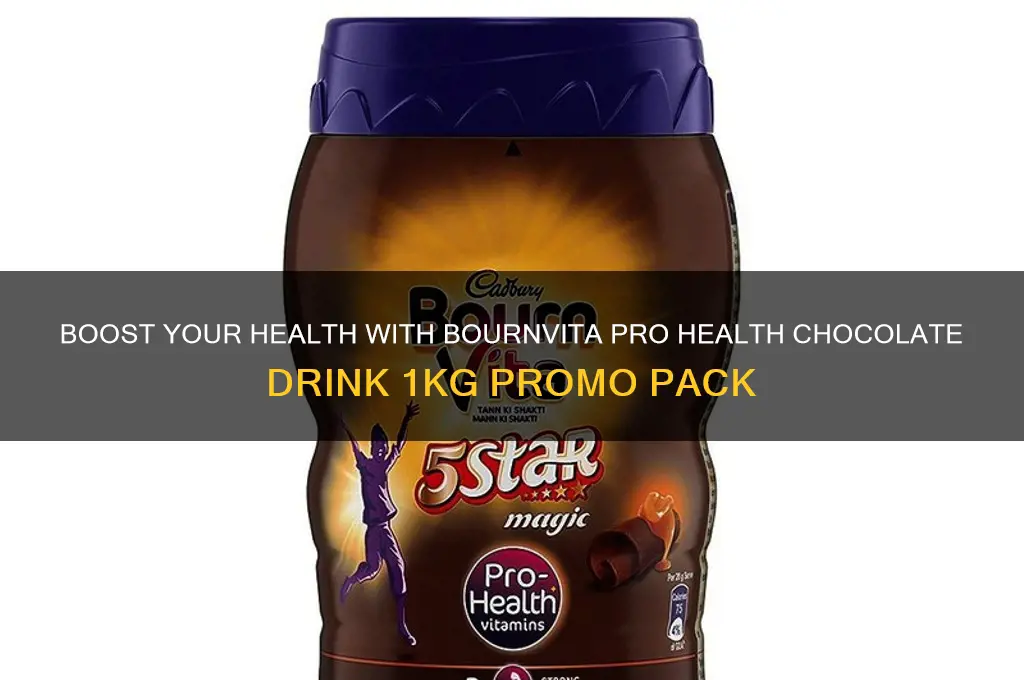 bournvita pro health chocolate drink 1 kg jar promo pack