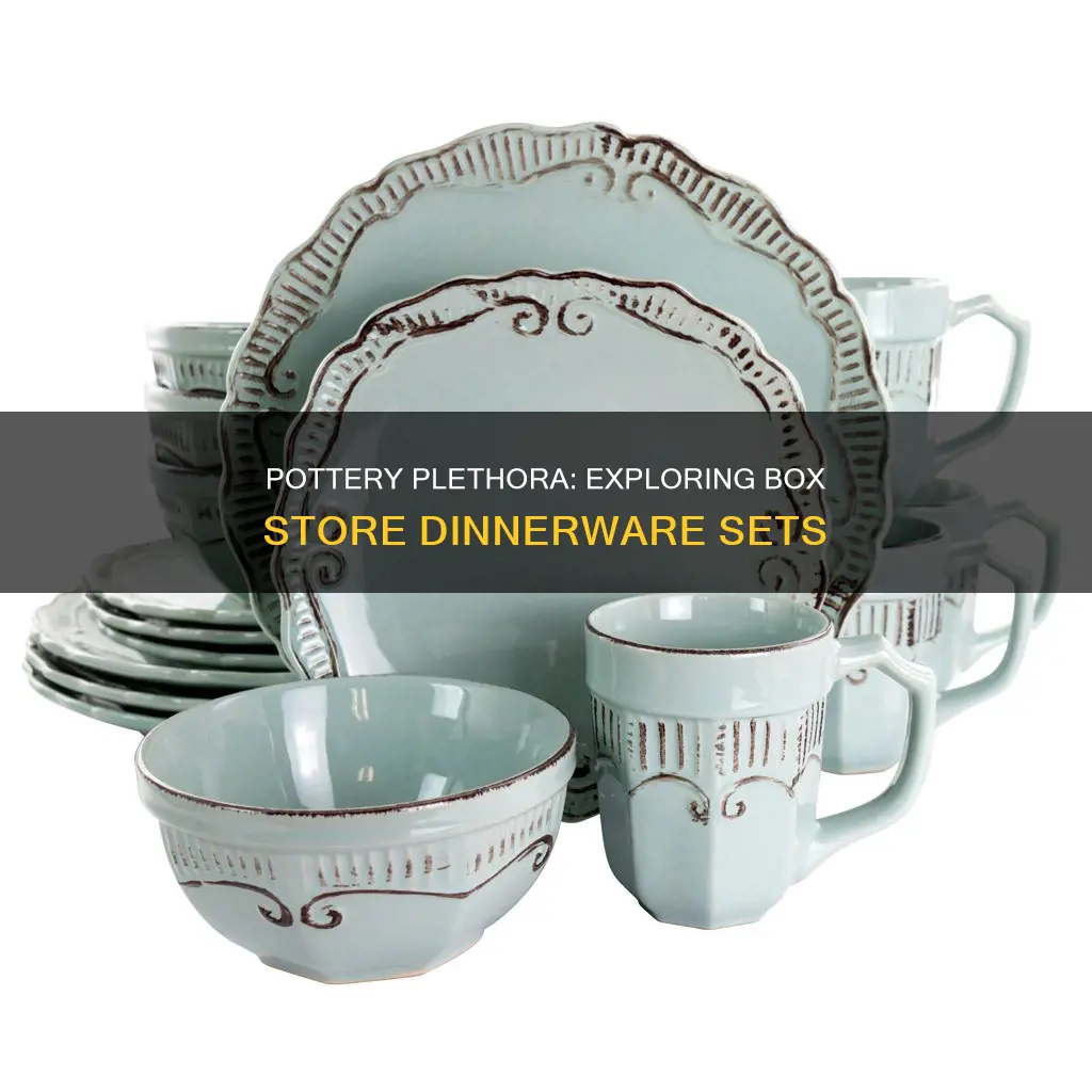 box store dinnerware sets starting with p