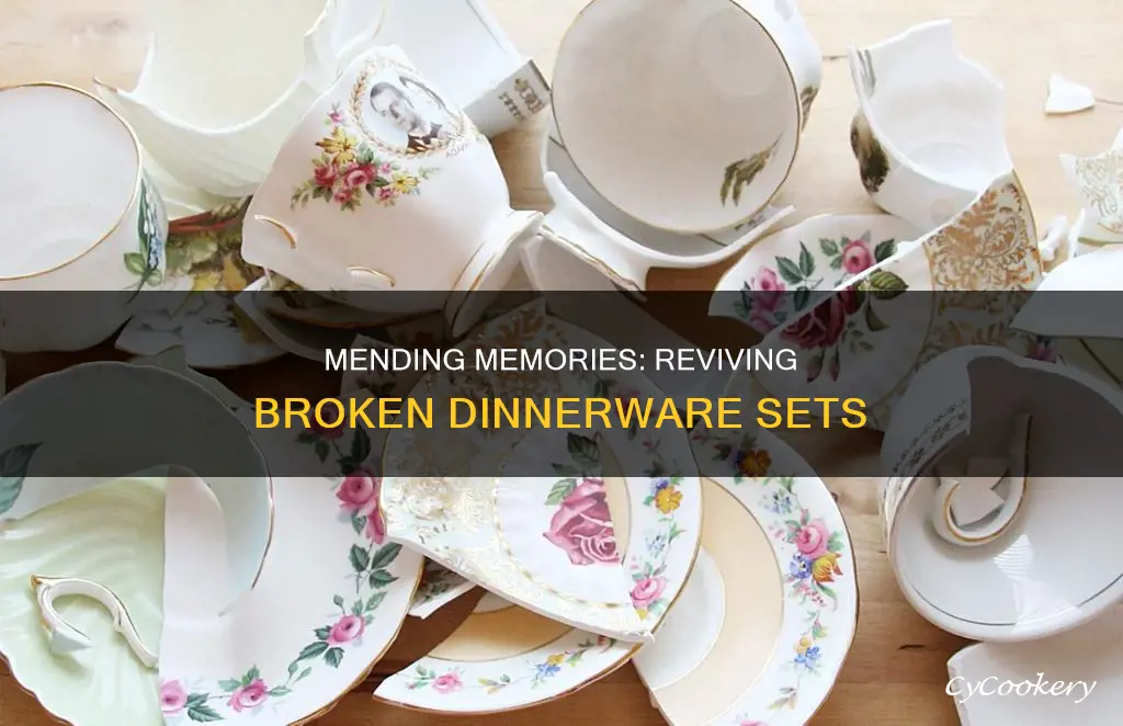 broken dinnerware set