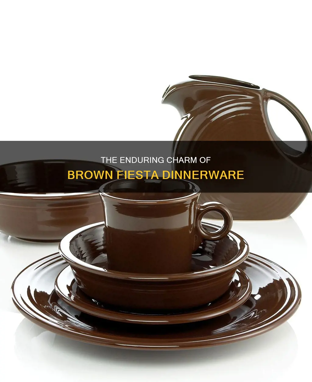 brown fiesta dinnerware