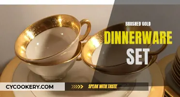 Brushed Gold Dinnerware Set: Elevating Everyday Meals into Luxurious Affairs