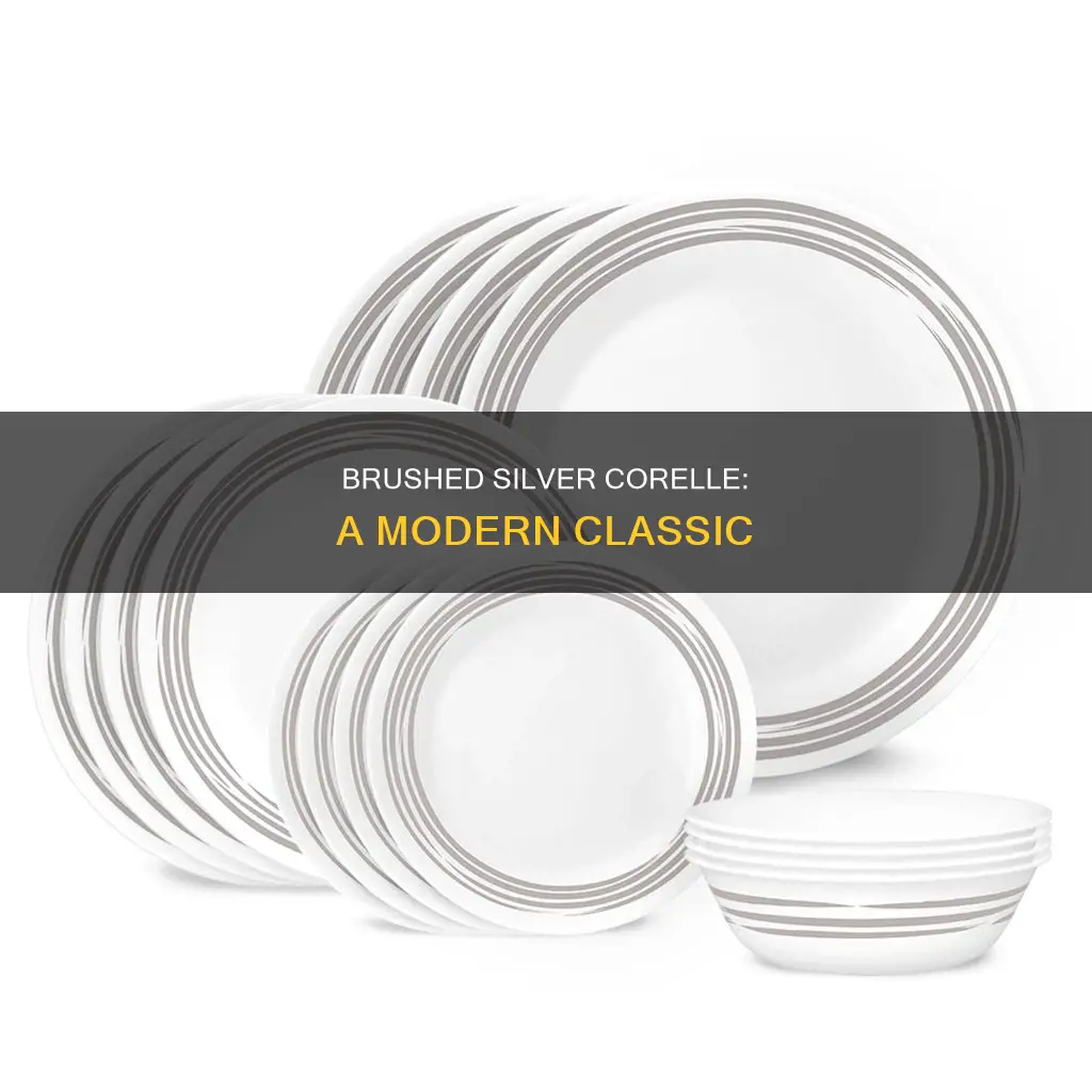 brushed silver corelle