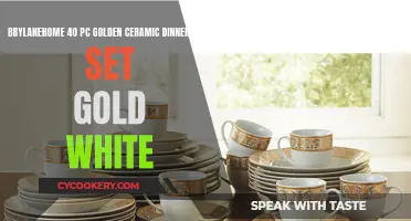 Golden Opulence: Elevating Dining Experiences with the BrylaneHome 40-Piece Dinnerware Set