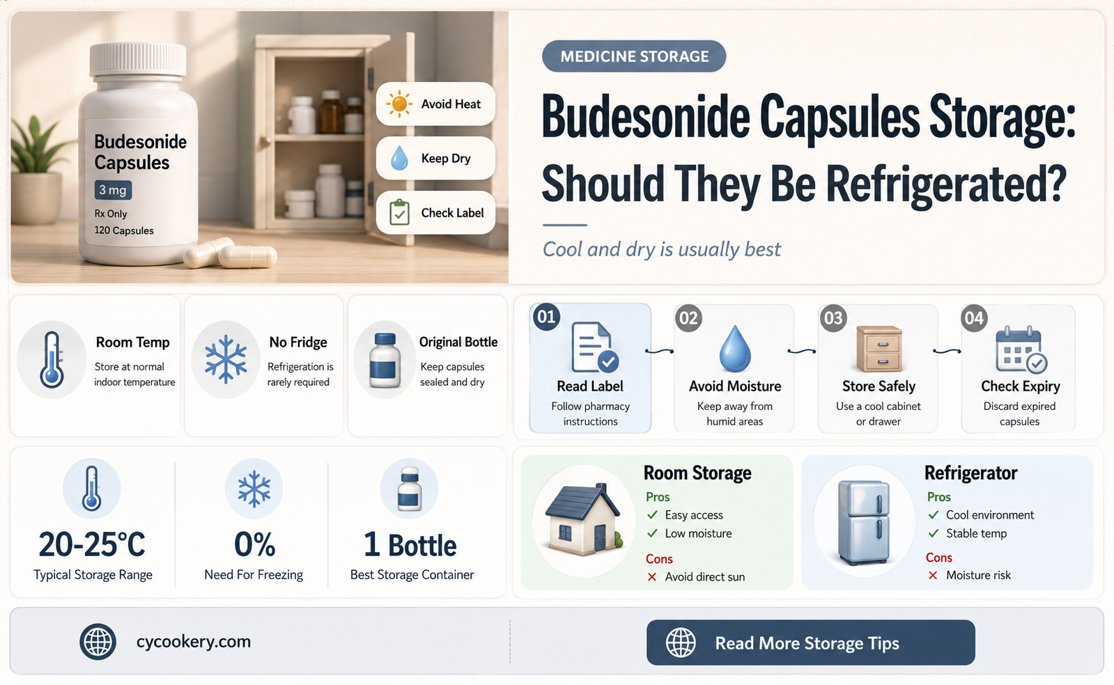 are budesonide capsules supposed to be refrigerated