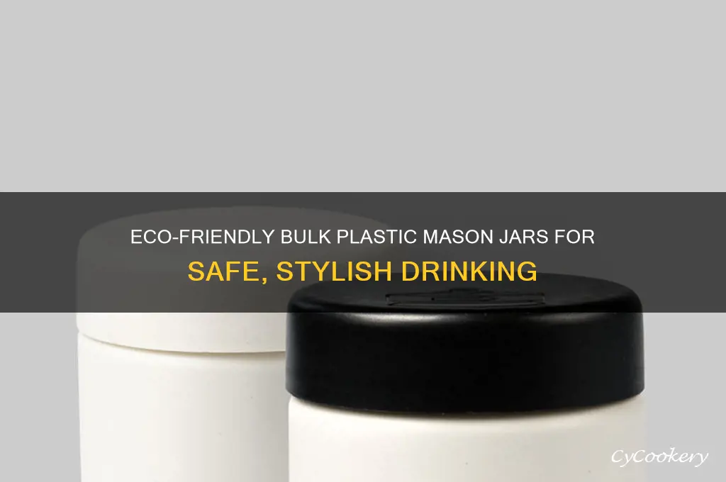 bulk plastic mason drinking jars