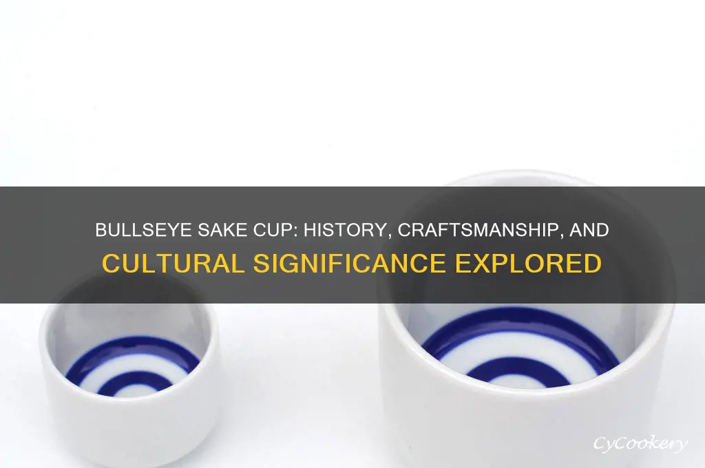 bulls eye sake cup