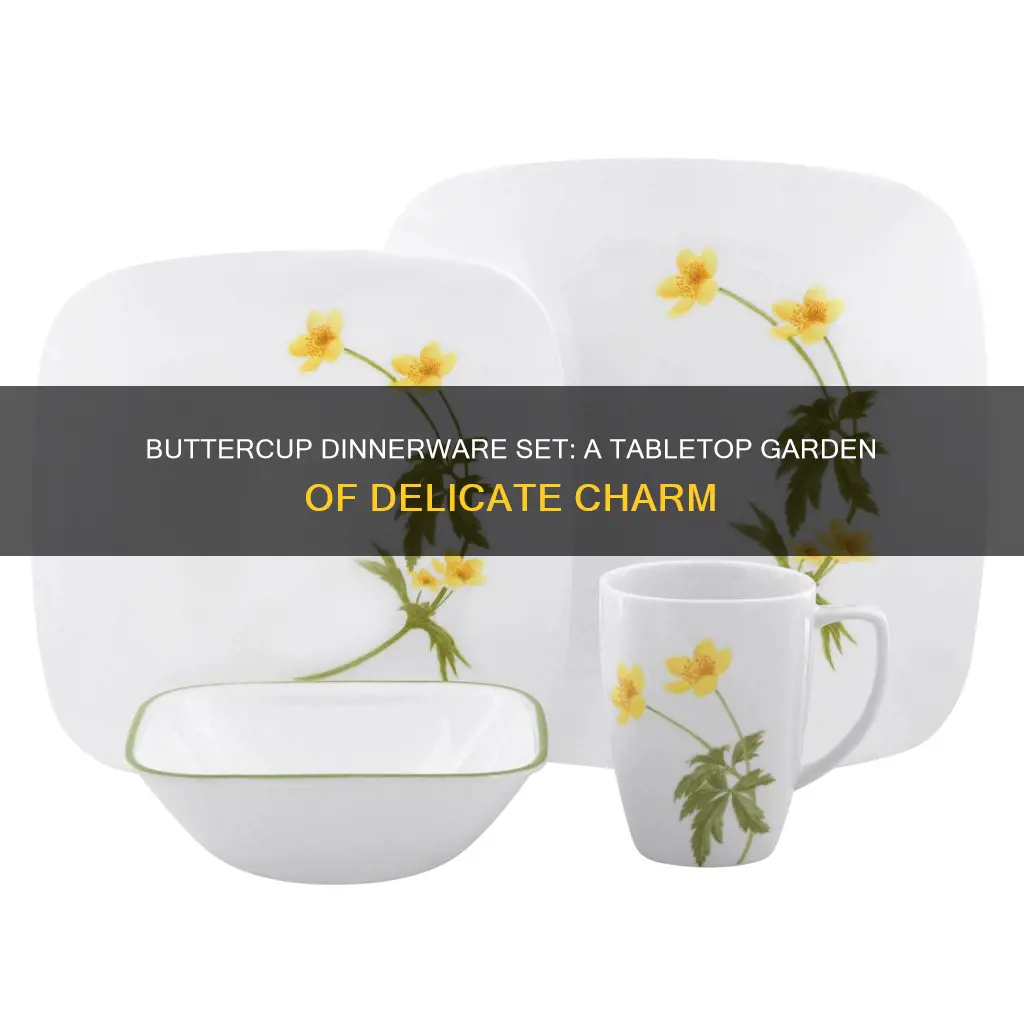 buttercup dinnerware set