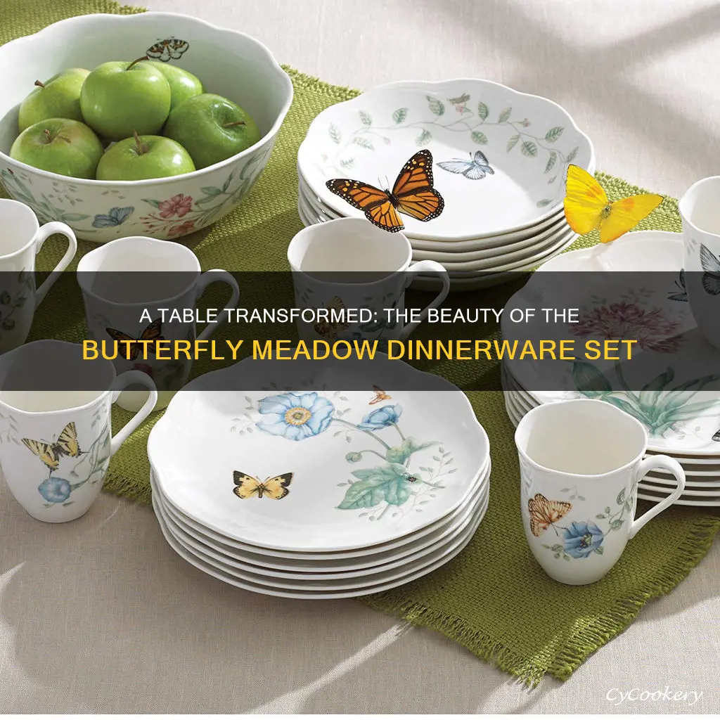 butterfly meadow 12-piece dinnerware set