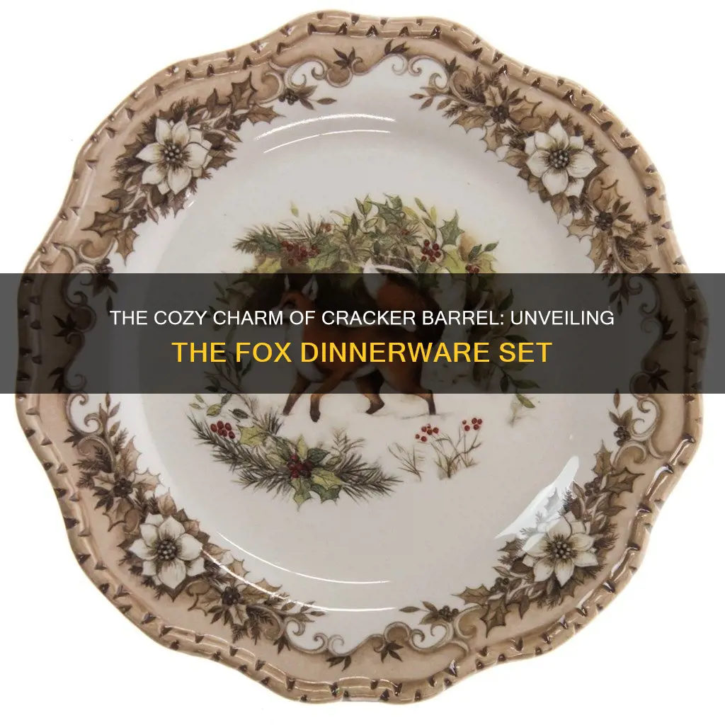 buy cracker barrel fox dinnerware set