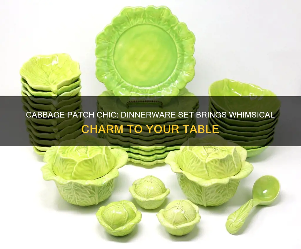 cabbage dinnerware set