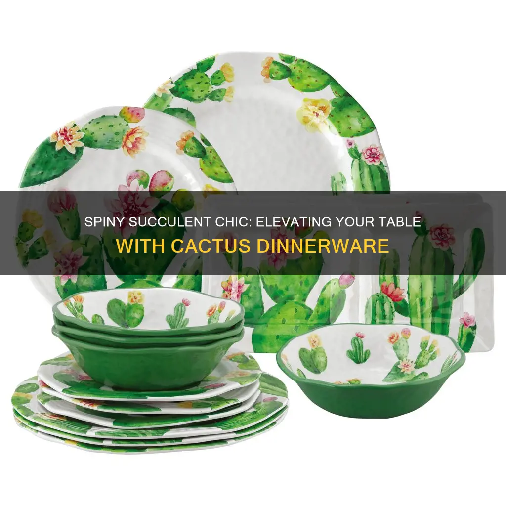 cactus dinnerware set