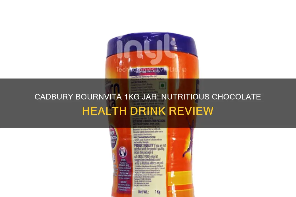cadbury bournvita chocolate health drink 1kg jar