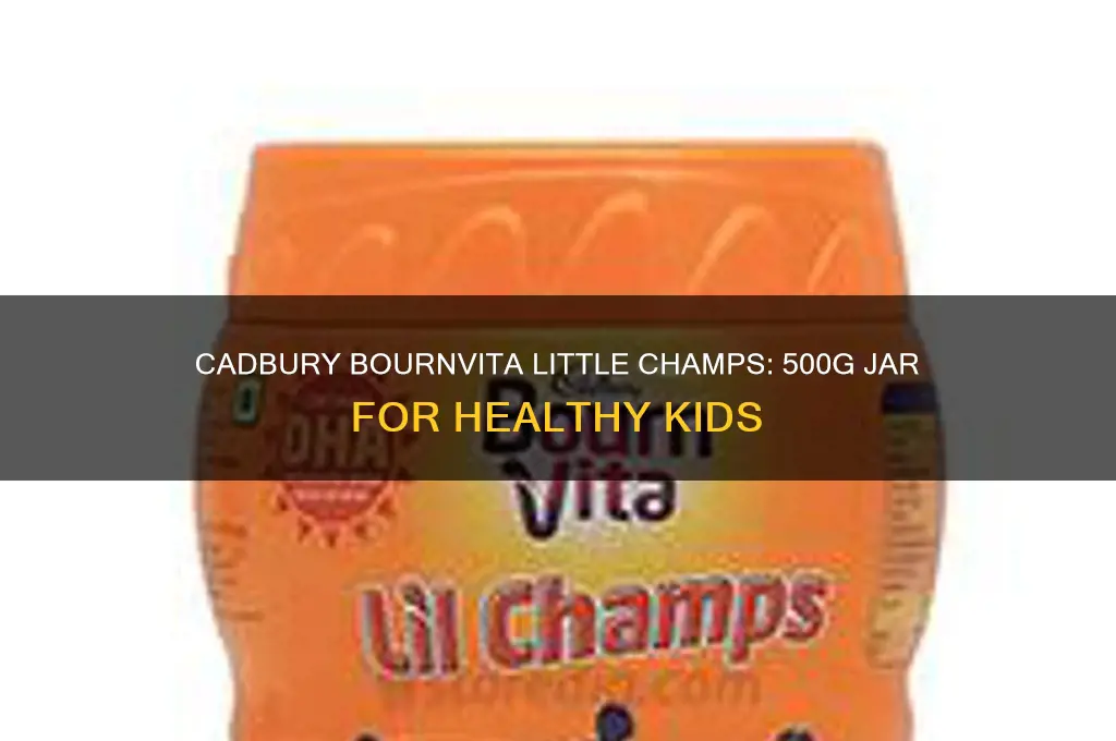 cadbury bournvita little champs health drink jar 500g