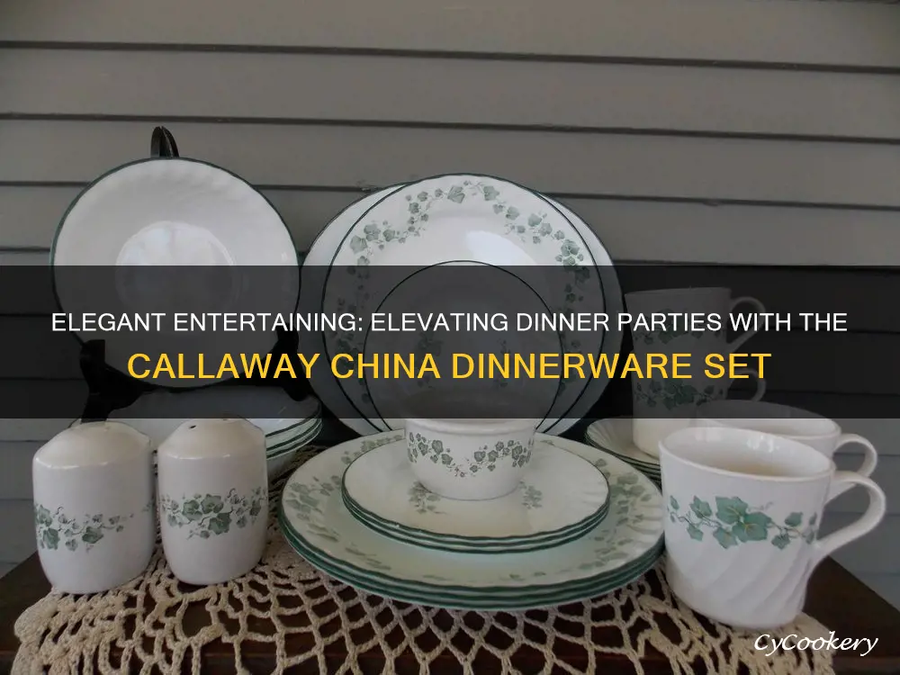 callaway china dinnerware set