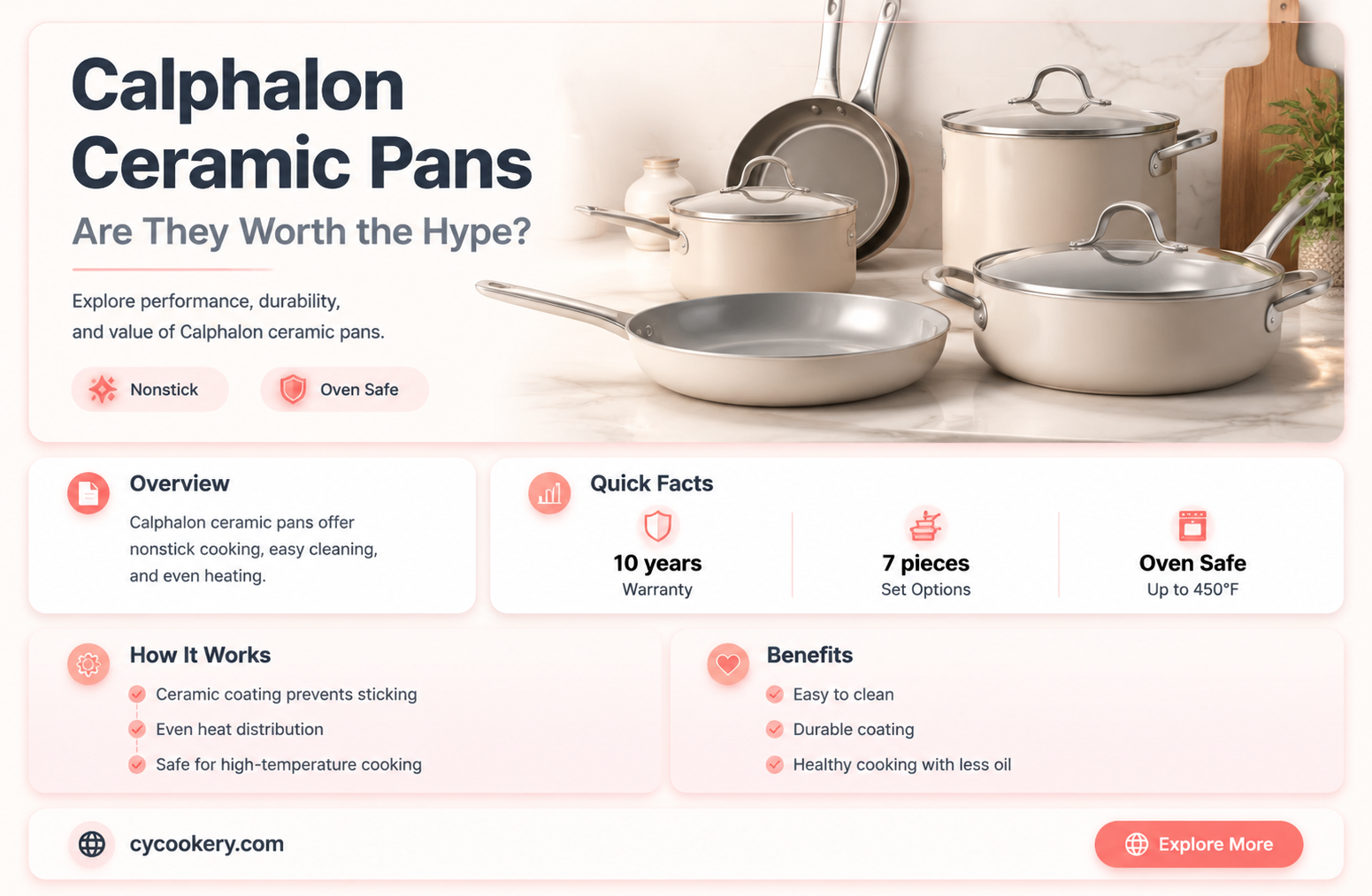 are calphalon ceramic pans good