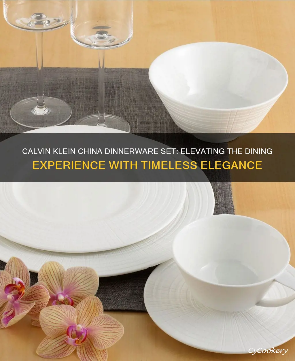 calvin klein china dinnerware set