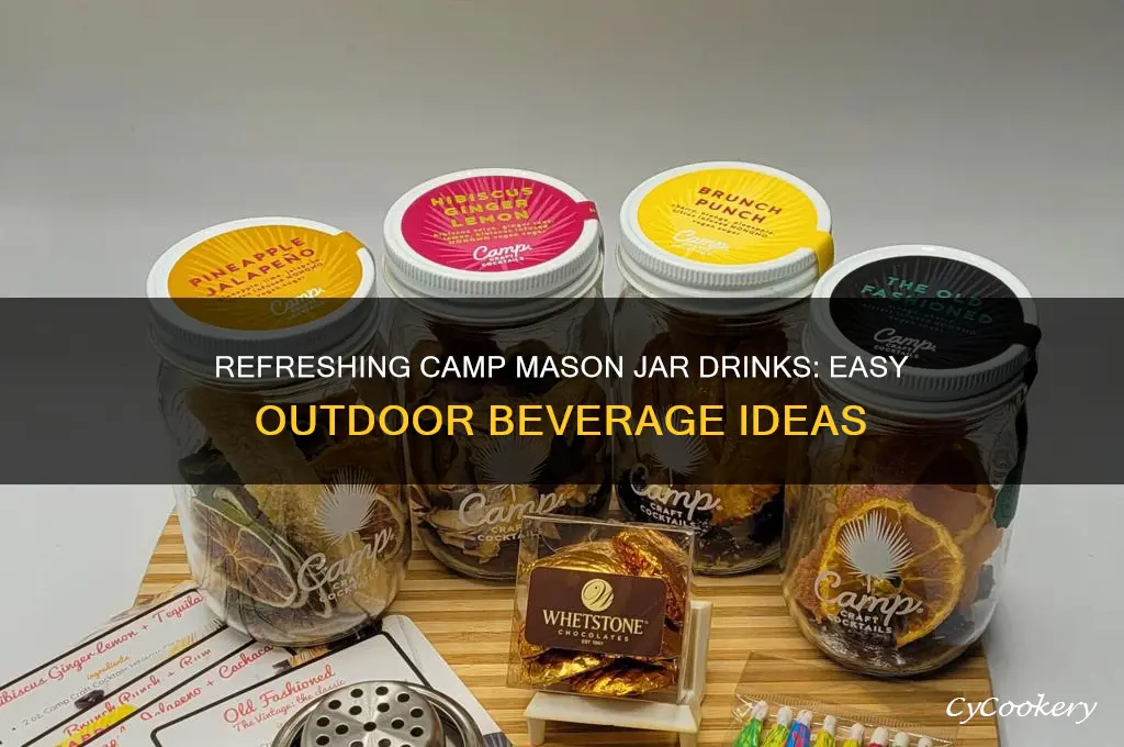 camp mason jar drinks