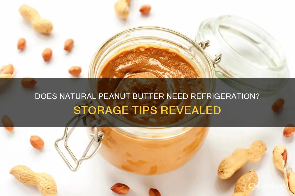 can 100 peanutbutter be not refrigerated