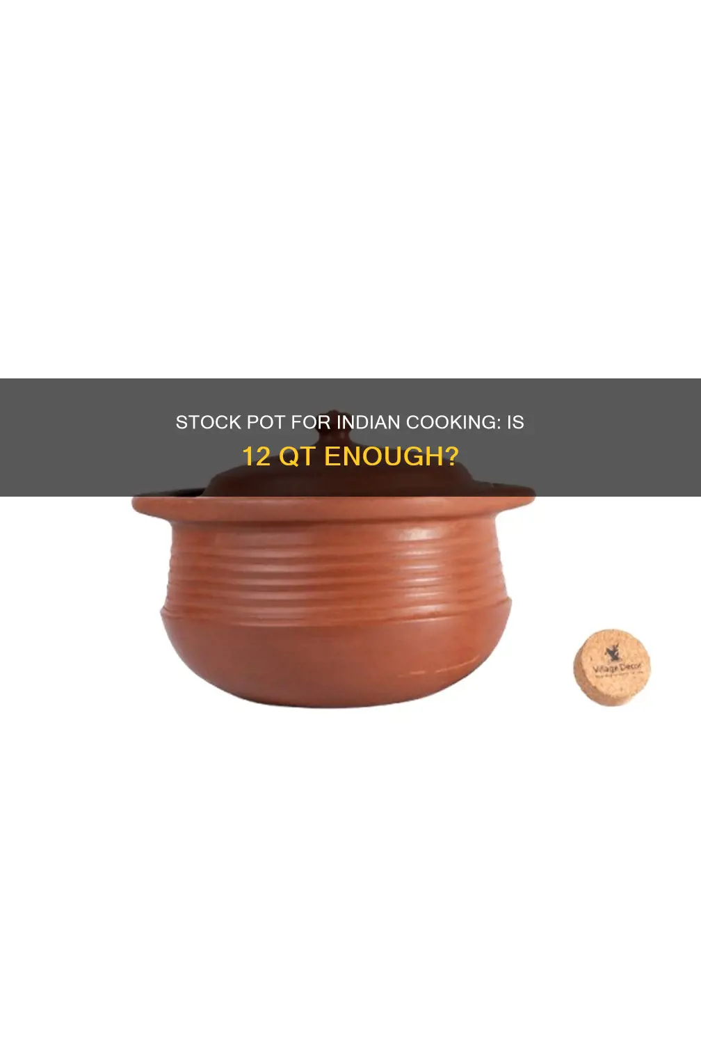 can 12 qt stock pot be used for indian cooking