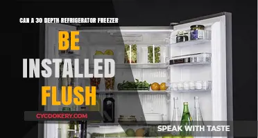 Can a 30-Inch Depth Refrigerator Freezer Be Installed Flush?