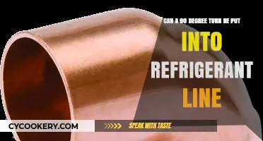 Can a 90-Degree Turn Be Installed in Refrigerant Lines?