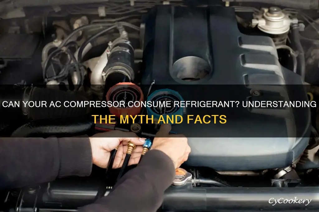 can a ac compressor eat up refrigerant