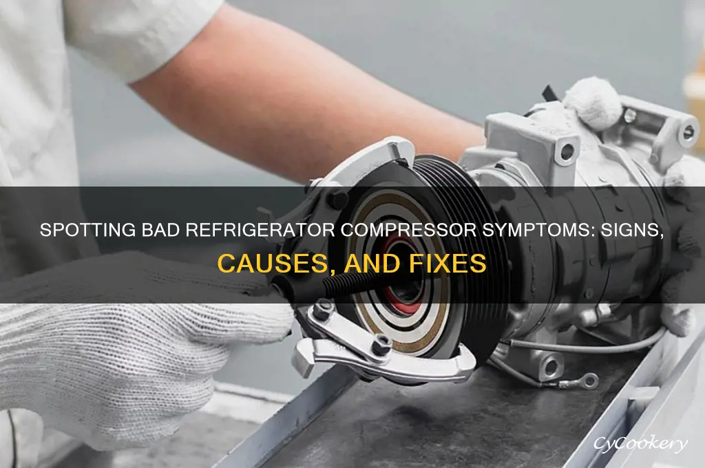 can a bad refrigerator compressor symptoms