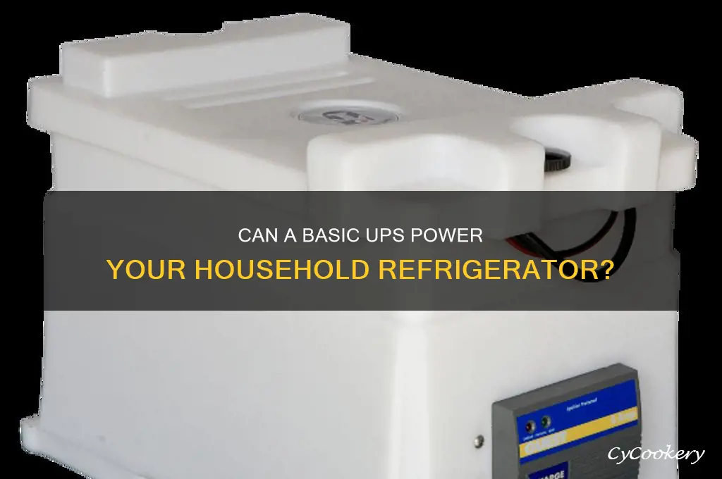 can a basic ups handle a household refrigerator