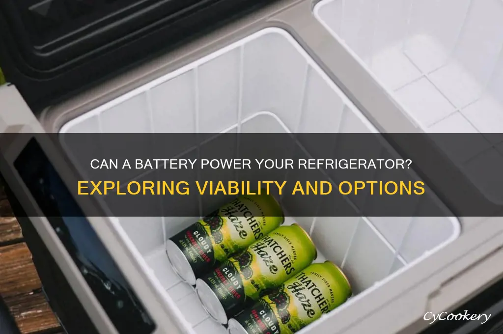 can a battery run major a refrigerator