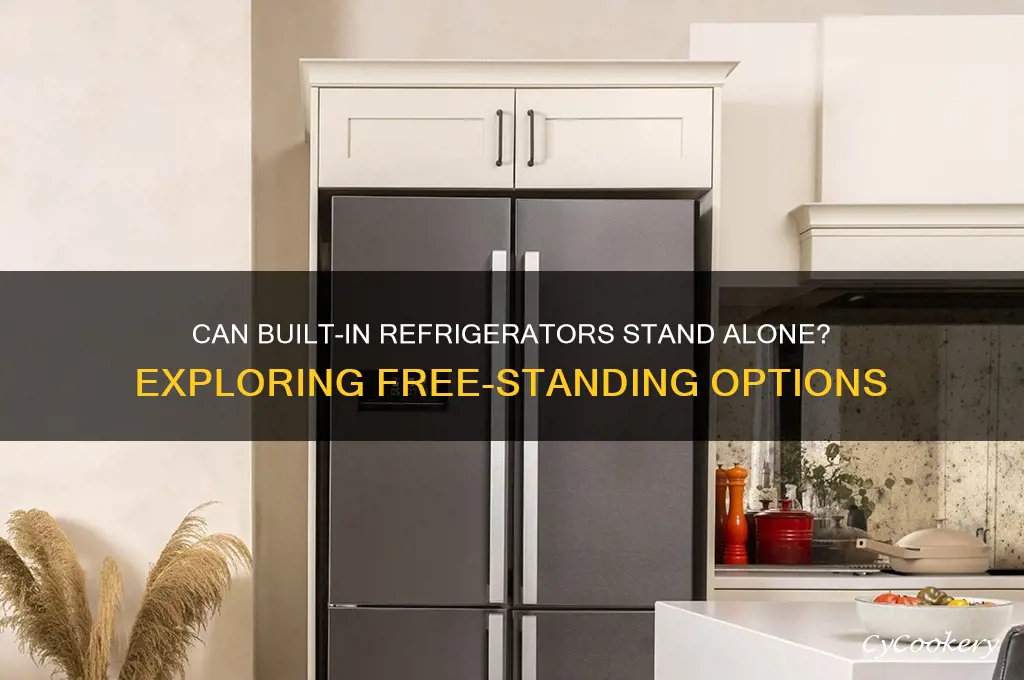 can a built in refrigerator be free standing