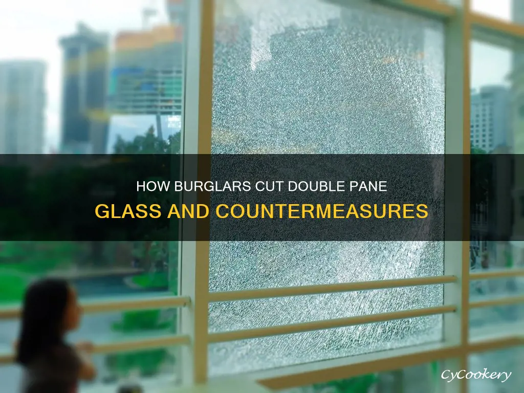 can a burglar cut double pane glass
