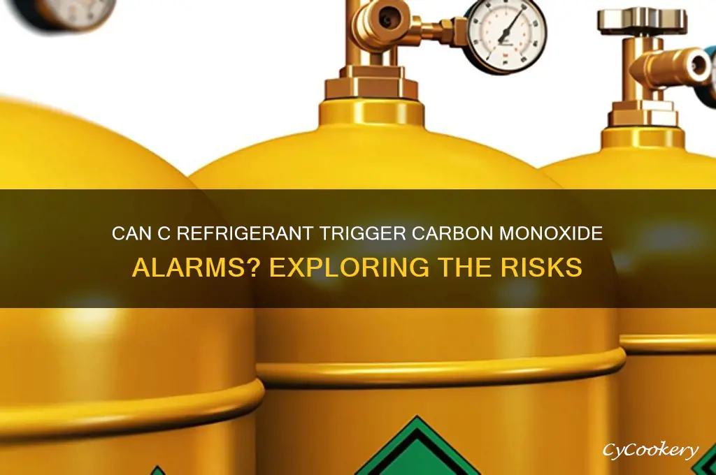 can a c refrigerant cause carbon monoxide alarm