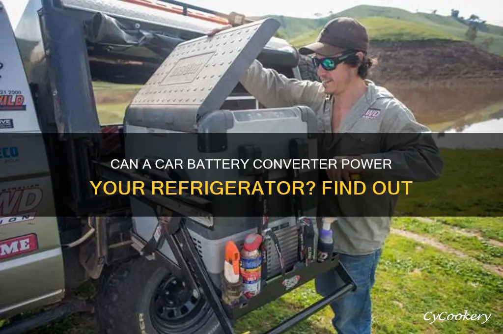 can a car battery converter power a refrigerator