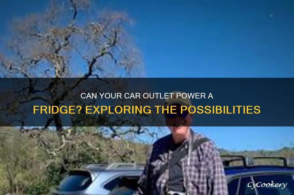 can a car outlet run a refrigerator